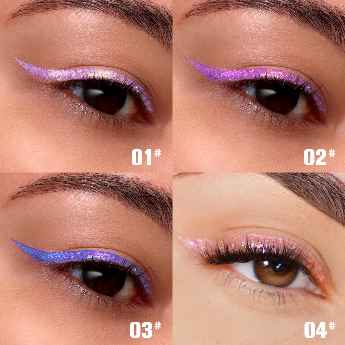 PHOFAY Liquid Glitter Eyeliner Set – Waterproof, High-Shine, Long-Lasting