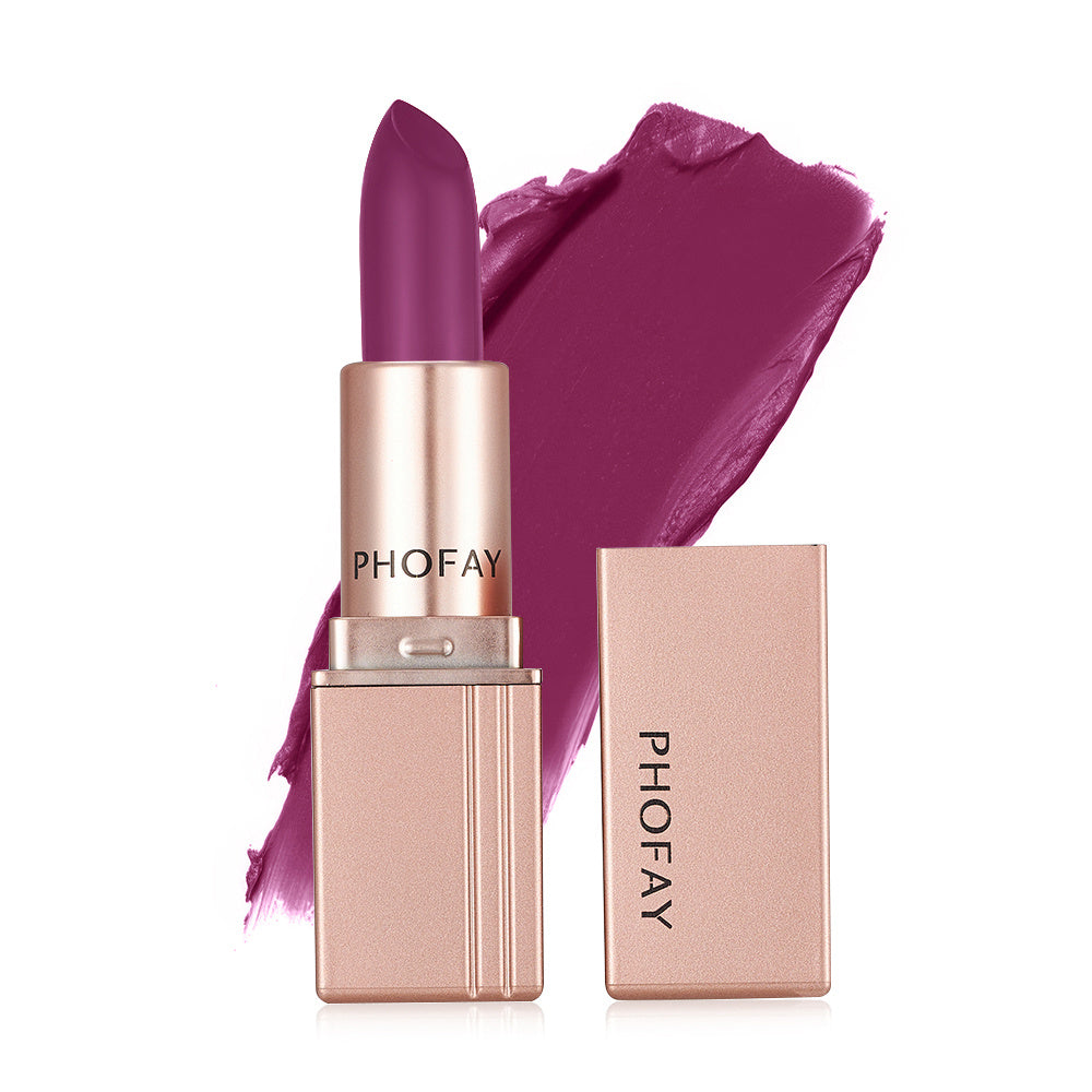 PHOFAY Matte Lipstick – Soft Velvet Finish, Vegan Formula