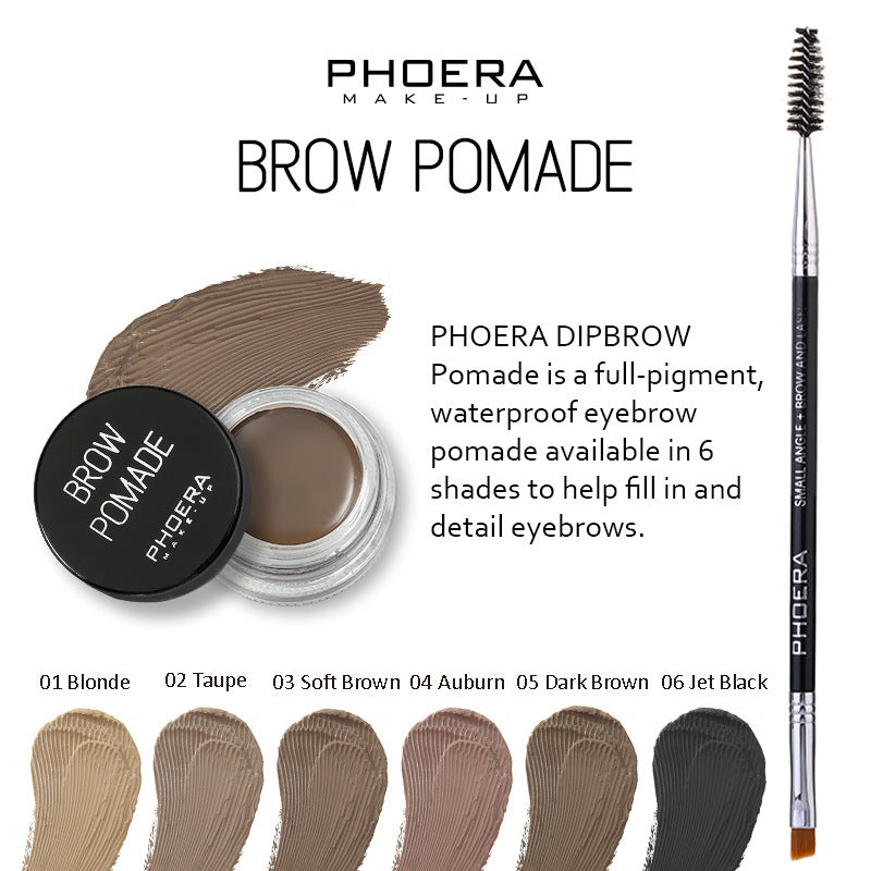 PHOERA Eyebrow Pomade – Creamy Formula for Defined Brows